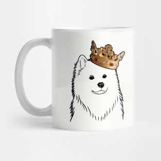 American Eskimo Dog King Queen Wearing Crown Mug